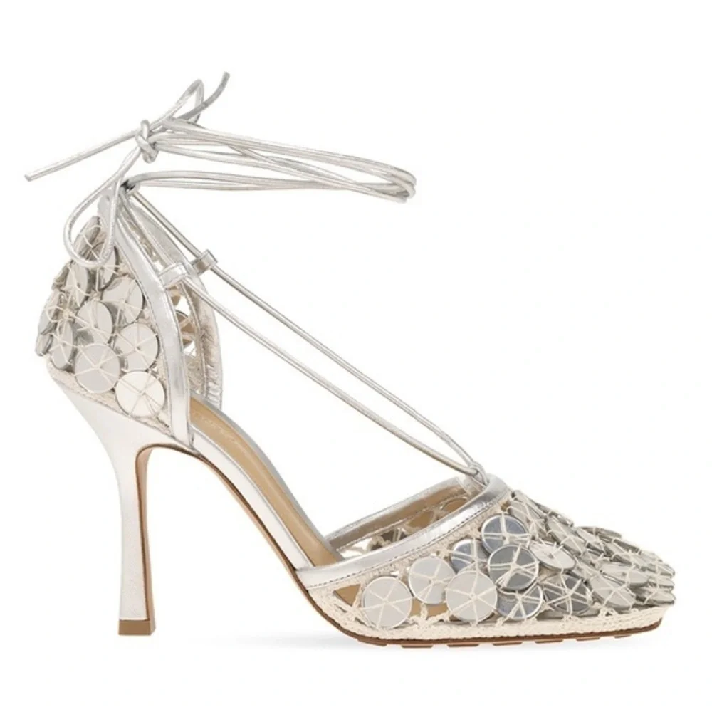 New Bottega Veneta Mirror stretch‎ sandals size 38EU